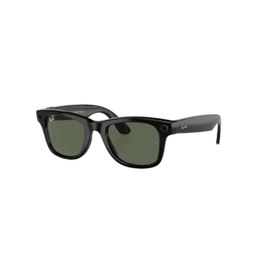 Ray Ban Meta Smart Glasses - Wayfarer Shiny Black G-15 Green Lenses