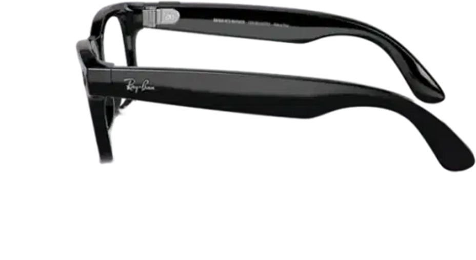 Ray Ban Meta Smart Glasses - Wayfarer Shiny Black Clear Lenses