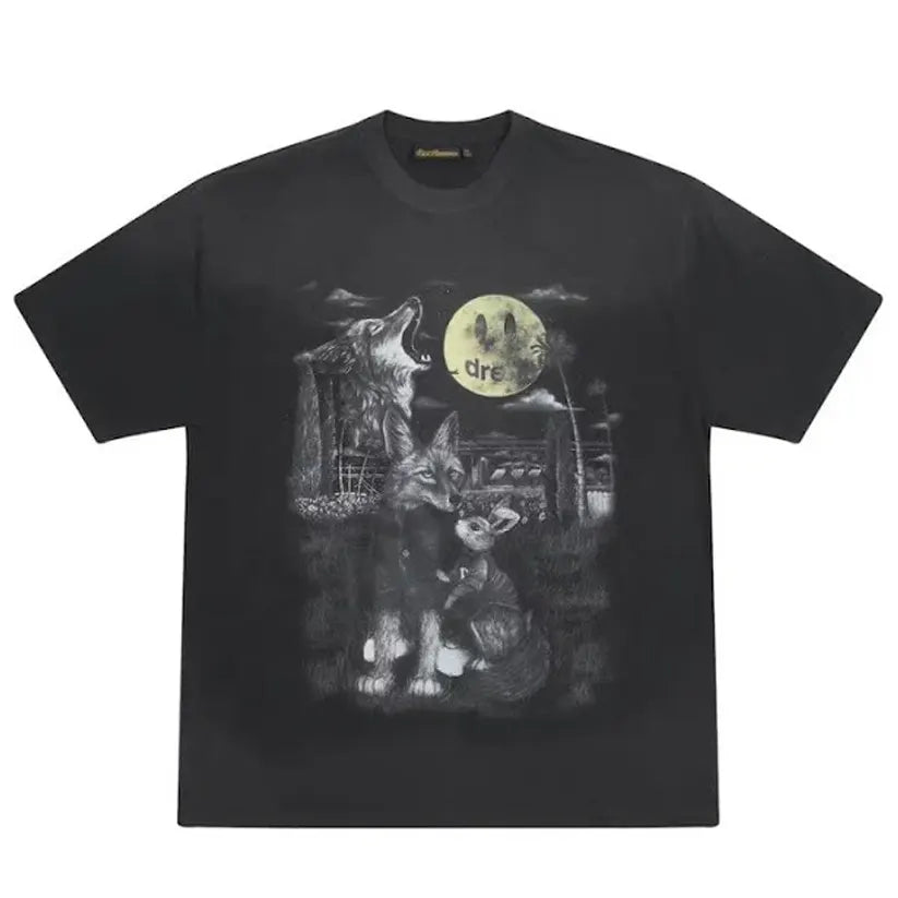 drew house full moon ss tee faded Black Black Friday