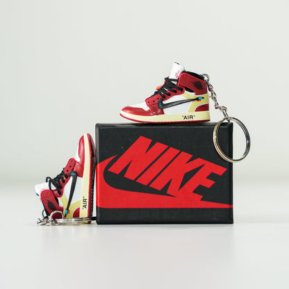 3D Sneaker Keychain With Box - AJ1 OFFWhte Chicago