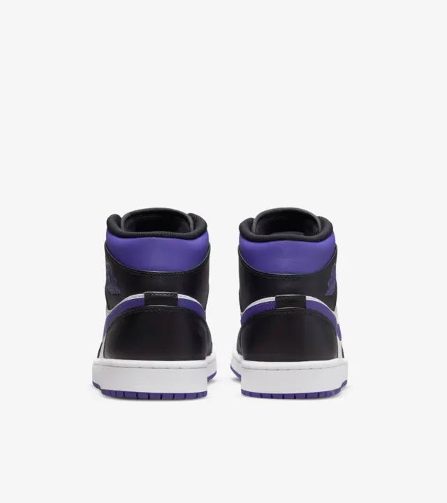 air jordan 1 mid white black purple