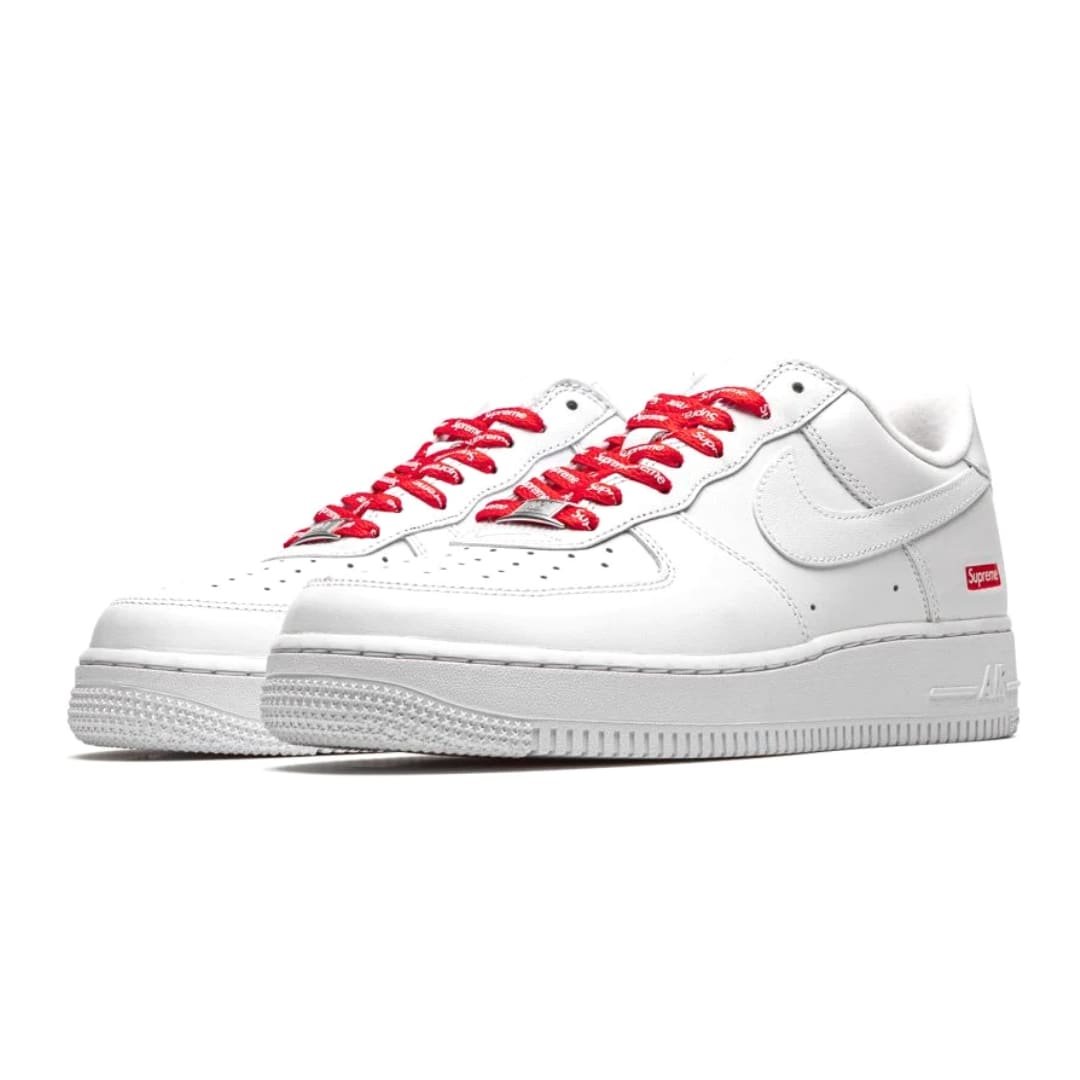 Nike Air Force 1 Supreme Low Box Logo White Sale