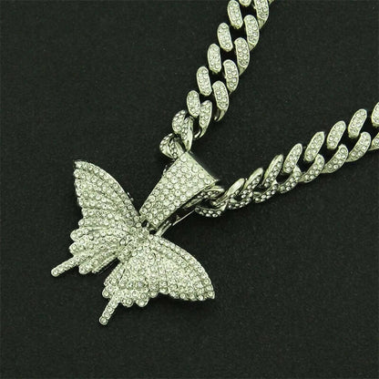 BUTTERFLY ICED OUT PENDANT