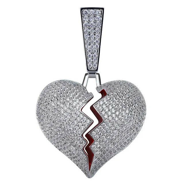 Heartbreak pendant iced on sale out