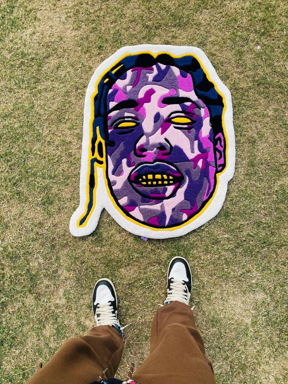 TRAVIS SCOTT FACE RUG