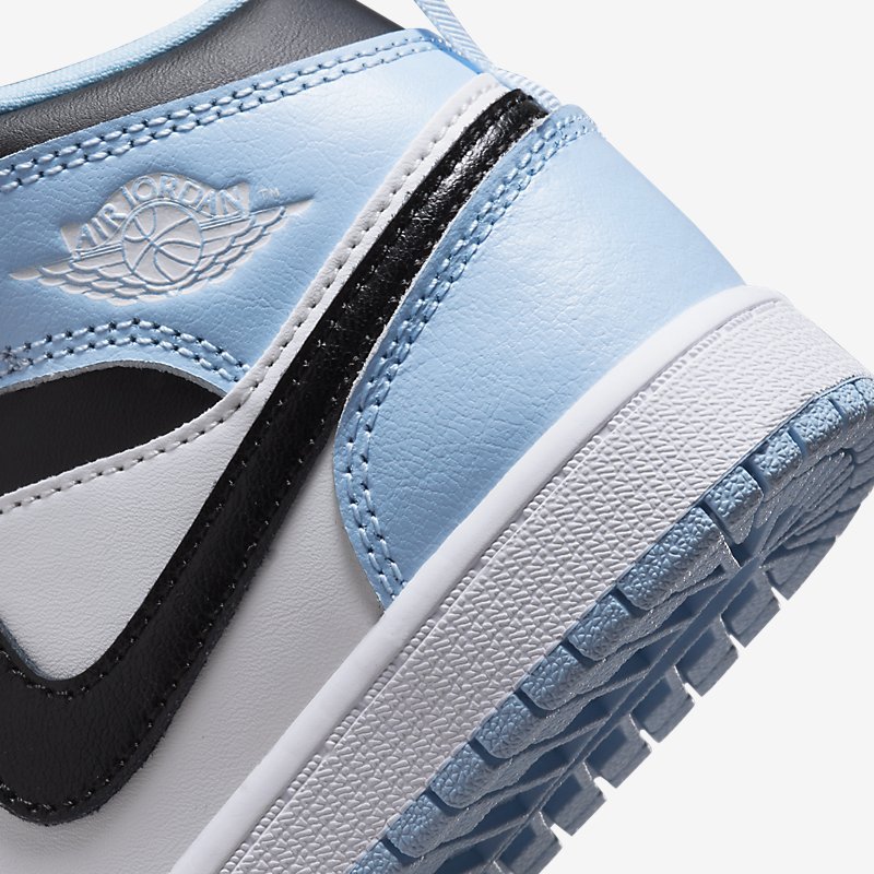 Air Jordan 1 Mid GS Ice Blue Black