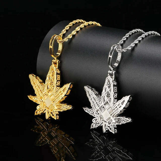 Fashion Hip Hop Jewelry Accessories Gifts 60cm Long Men Women Charm Cool 3D  Maple Leaf Hemp Leaf Pendant Gunblack Metal Punk Necklace - China Punk  Necklace and Necklace Jewelry price | Made-in-China.com