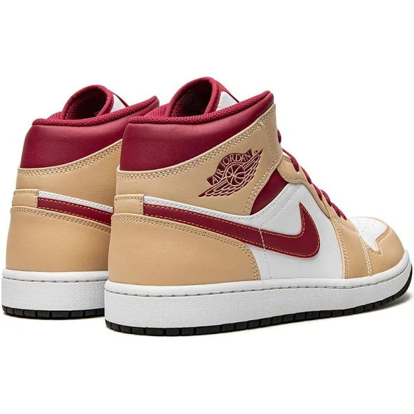 Air Jordan 1 Mid 'Light Curry discount Cardinal Red